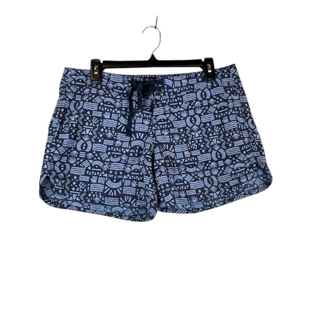 Patagonia Blue Patterned Women's Swim Shorts